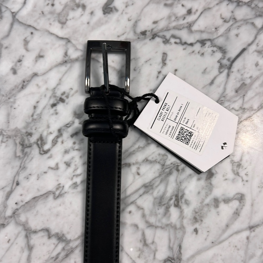 NWT men’s black dress belt size 46